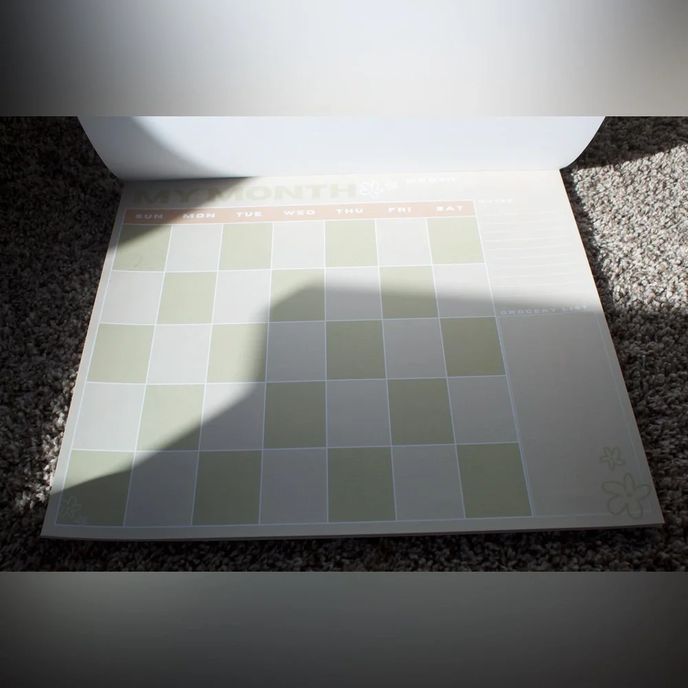 Fridge calendar size 14x12 comes with magnets